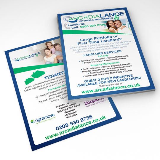 arcadia lance a5 leaflets