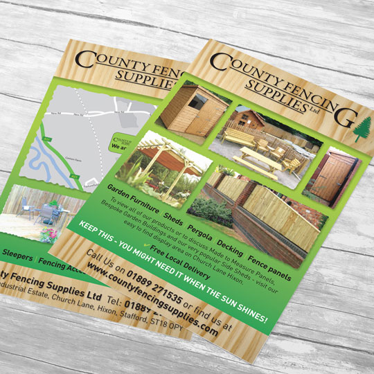 cleaner house DL size leaflets