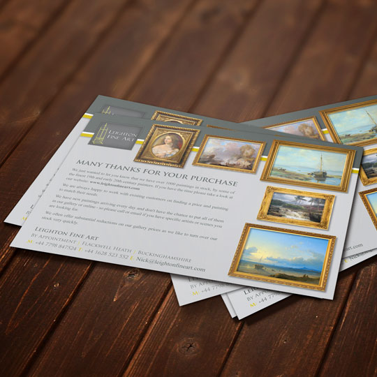 fine art sales flyers