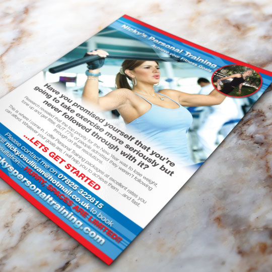 personal training leaflets