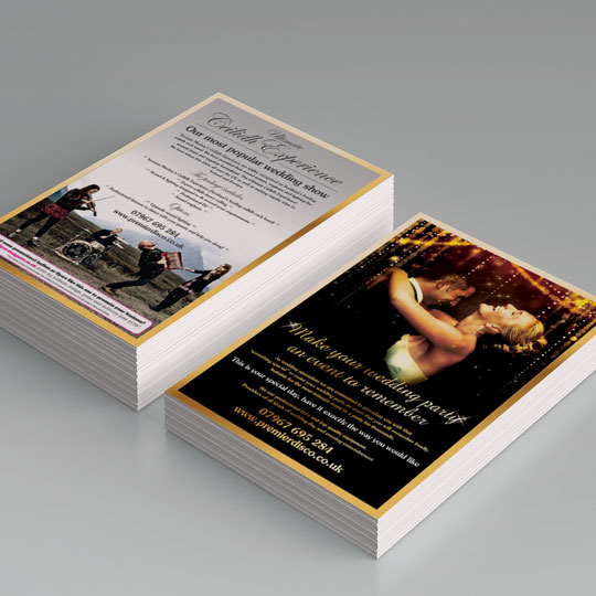 wedding party leaflets