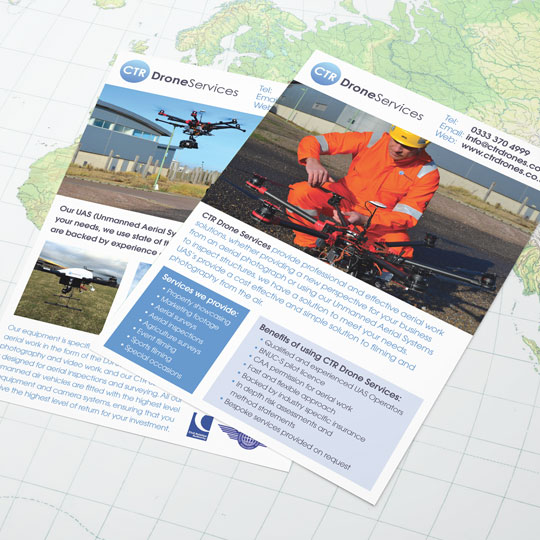 Drone Services leaflets