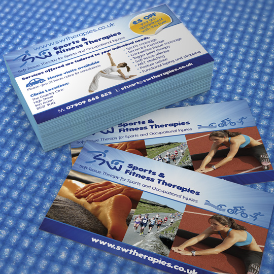sports and fitness therapy a6 flyers